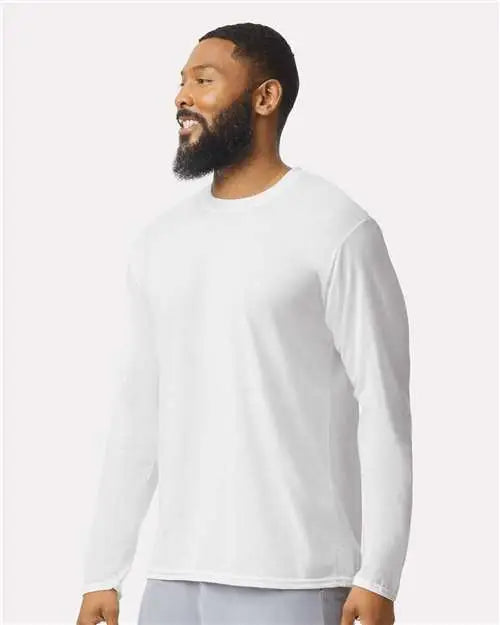 Gildan 42400 Performance® Long Sleeve T-shirt - White