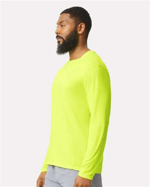 Gildan 42400 Performanceâ Long Sleeve T-shirt - Safety Green