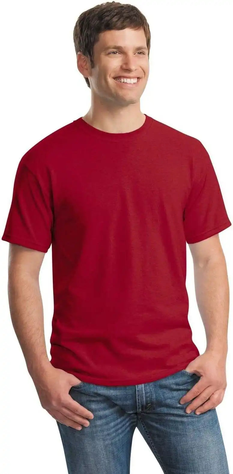 Gildan 5000 Heavy Cotton 100% t Shirt Antique Cherry Red