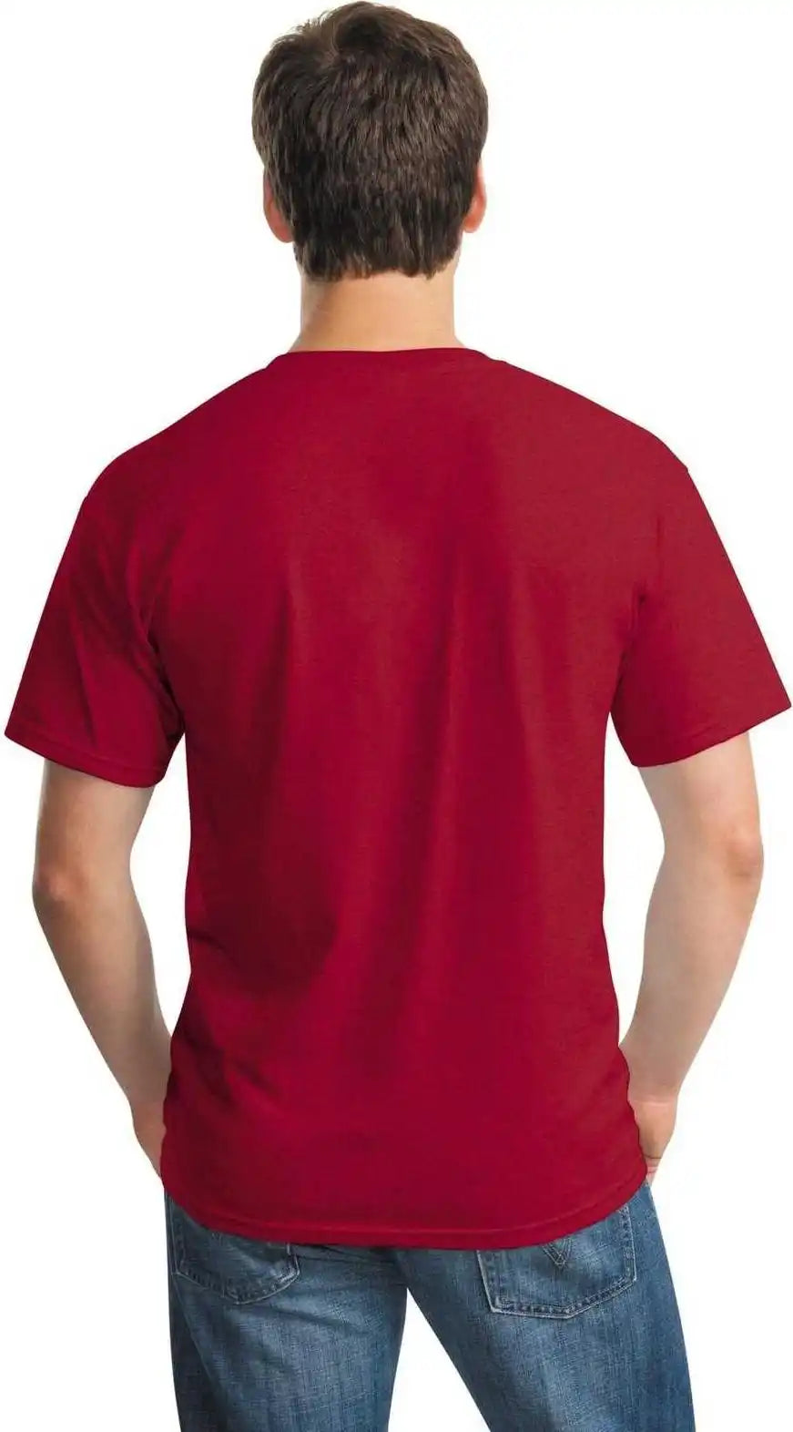 Gildan 5000 Heavy Cotton 100% t Shirt Antique Cherry Red
