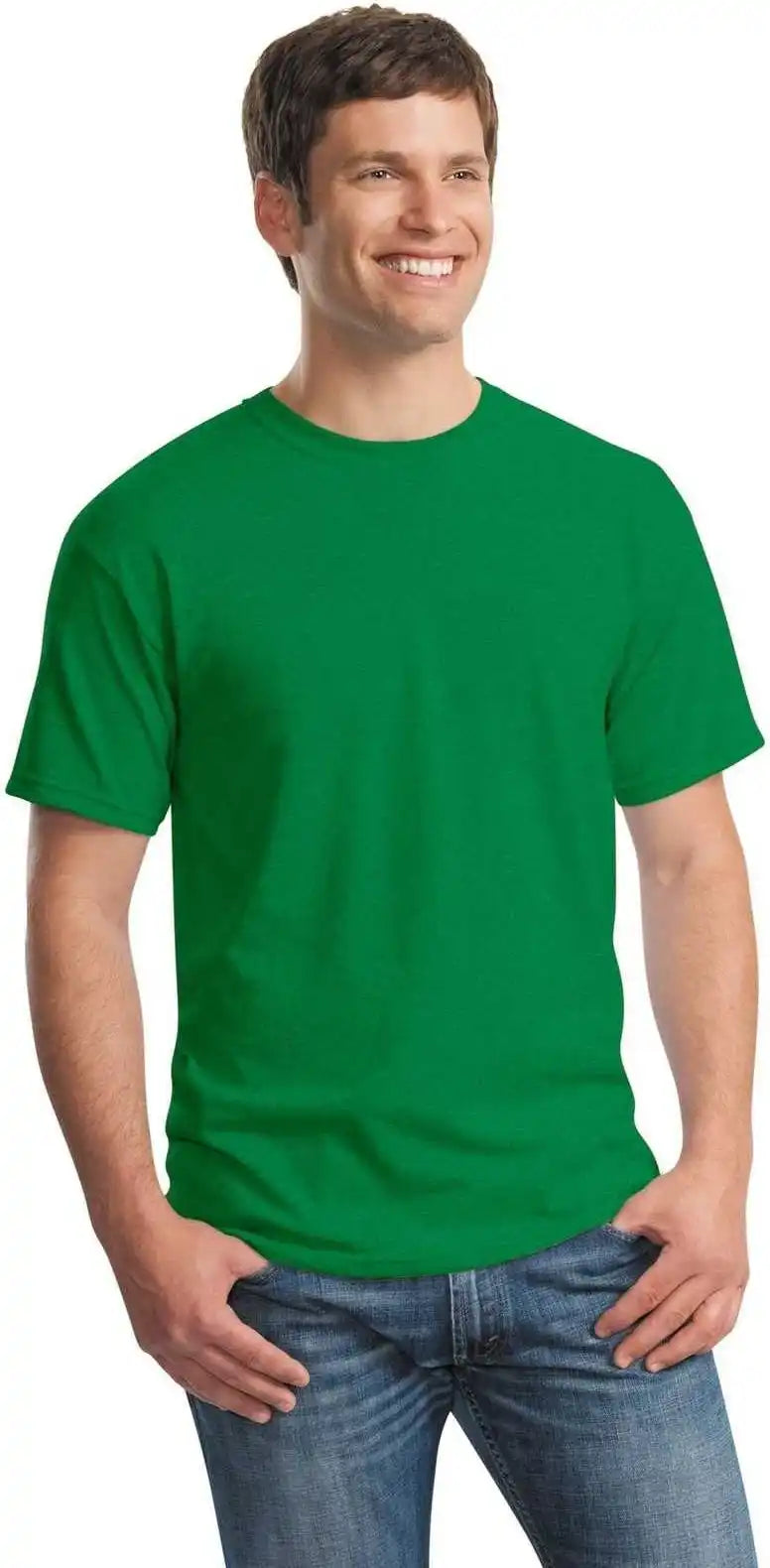 Gildan 5000 Heavy Cotton 100% t Shirt Antique Irish Green