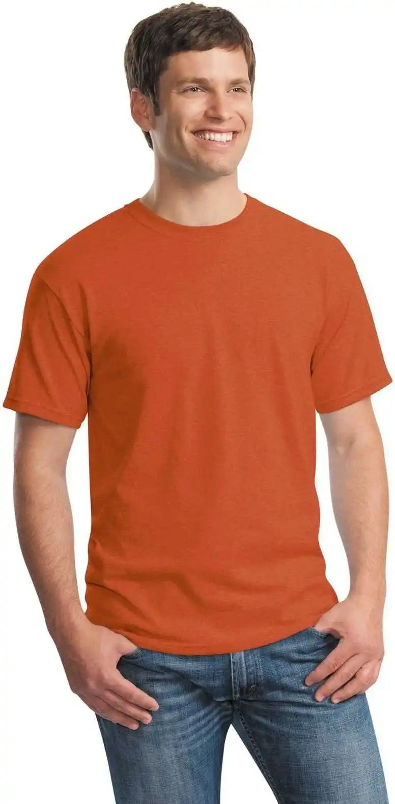 Gildan 5000 Heavy Cotton 100% t Shirt Antique Orange