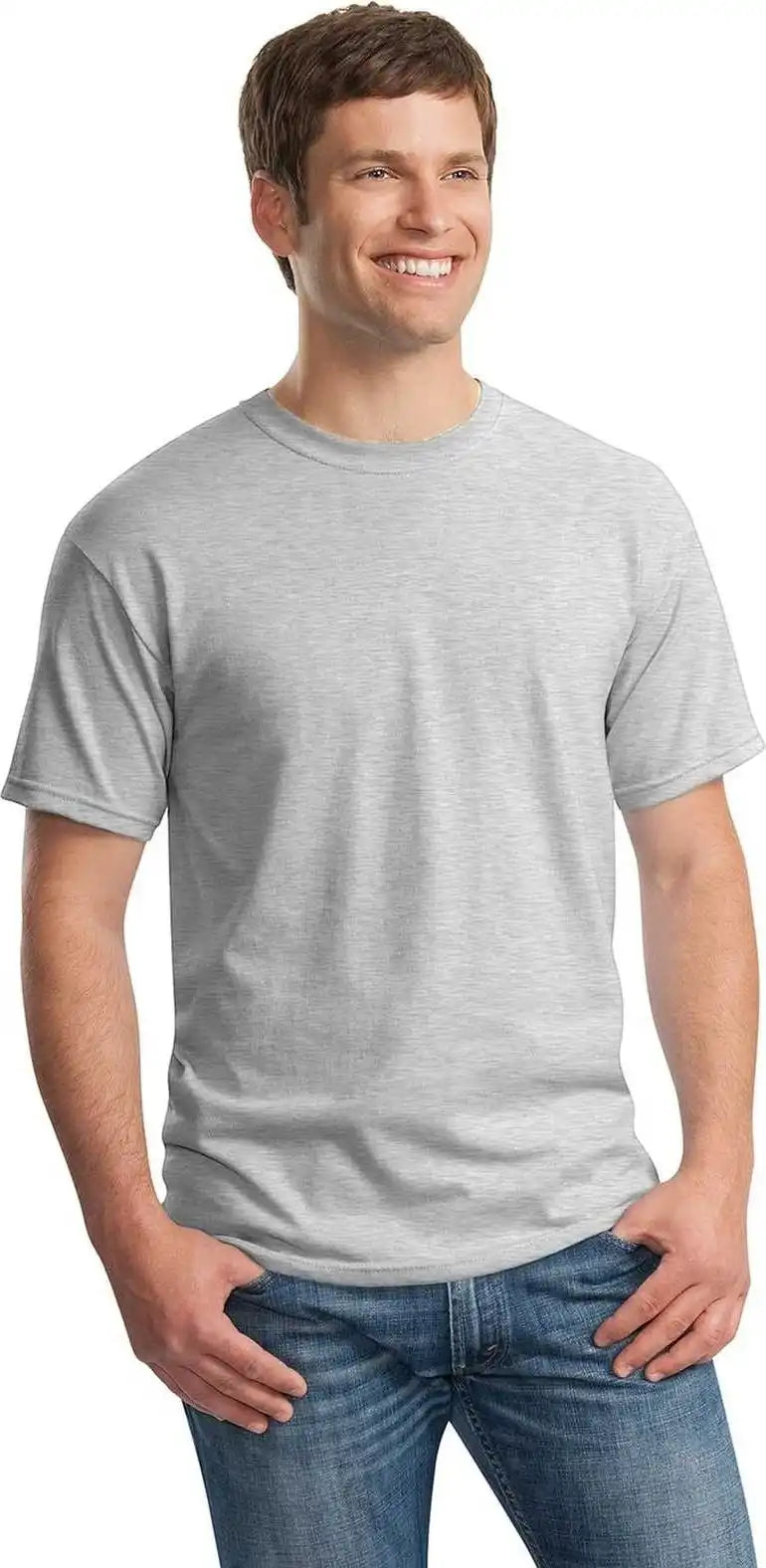 Gildan 5000 Heavy Cotton 100% t Shirt Ash