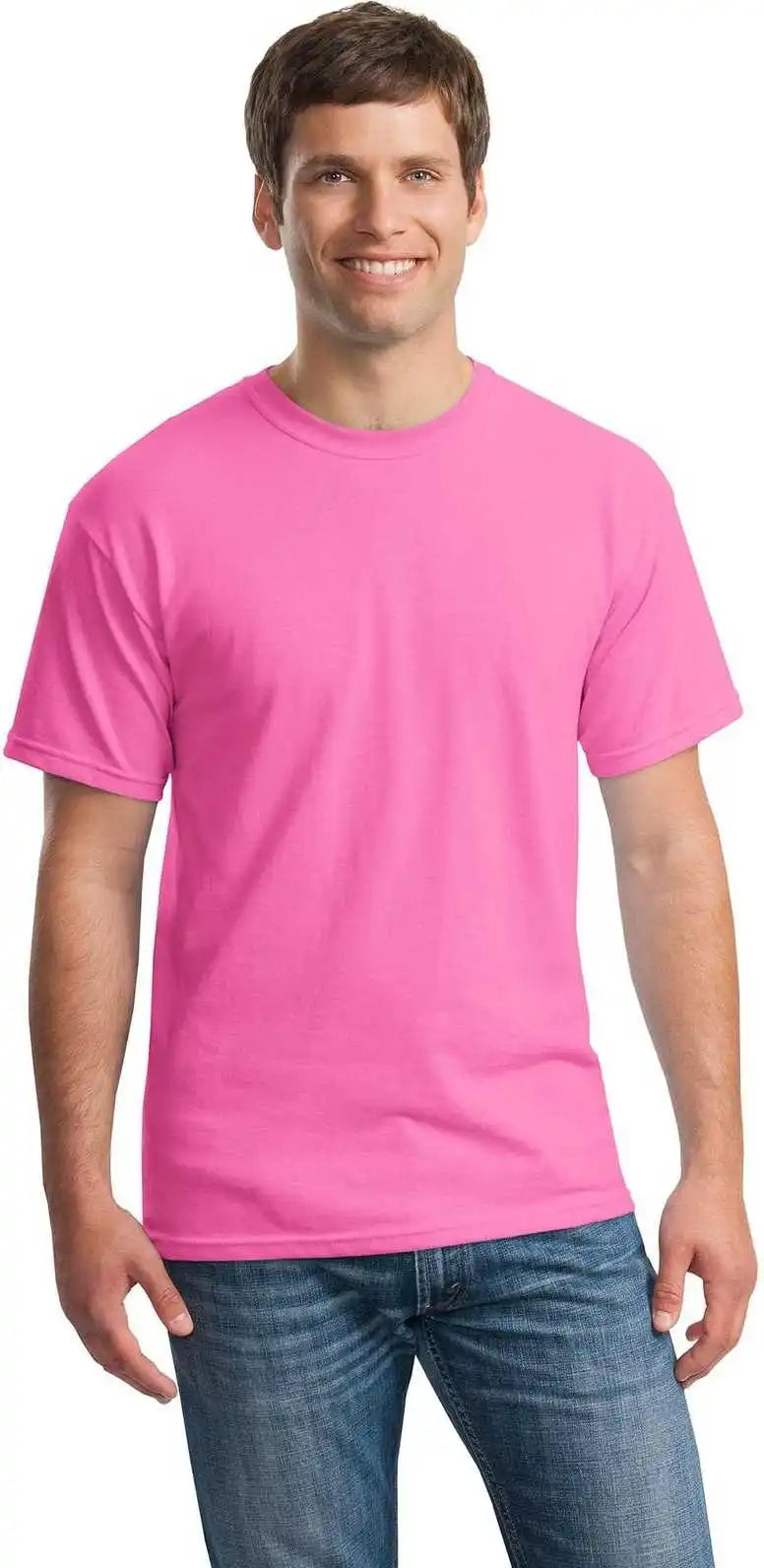 Gildan 5000 Heavy Cotton 100% t Shirt Azalea