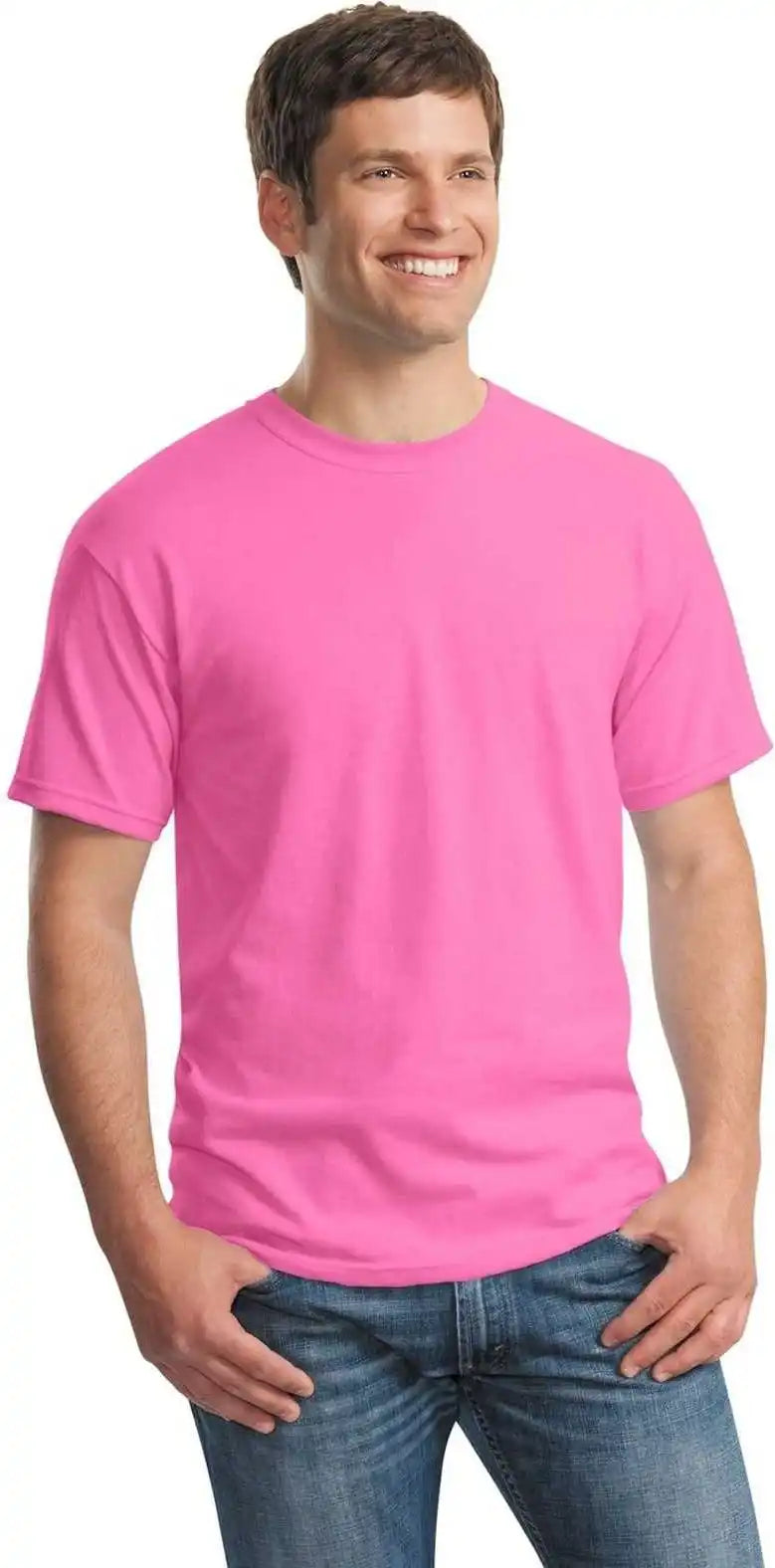 Gildan 5000 Heavy Cotton 100% t Shirt Azalea