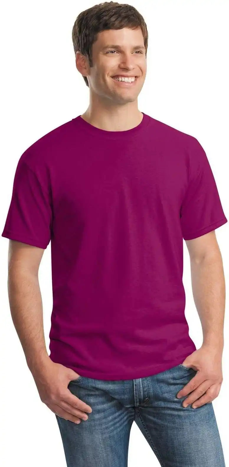 Gildan 5000 Heavy Cotton 100% t Shirt Berry