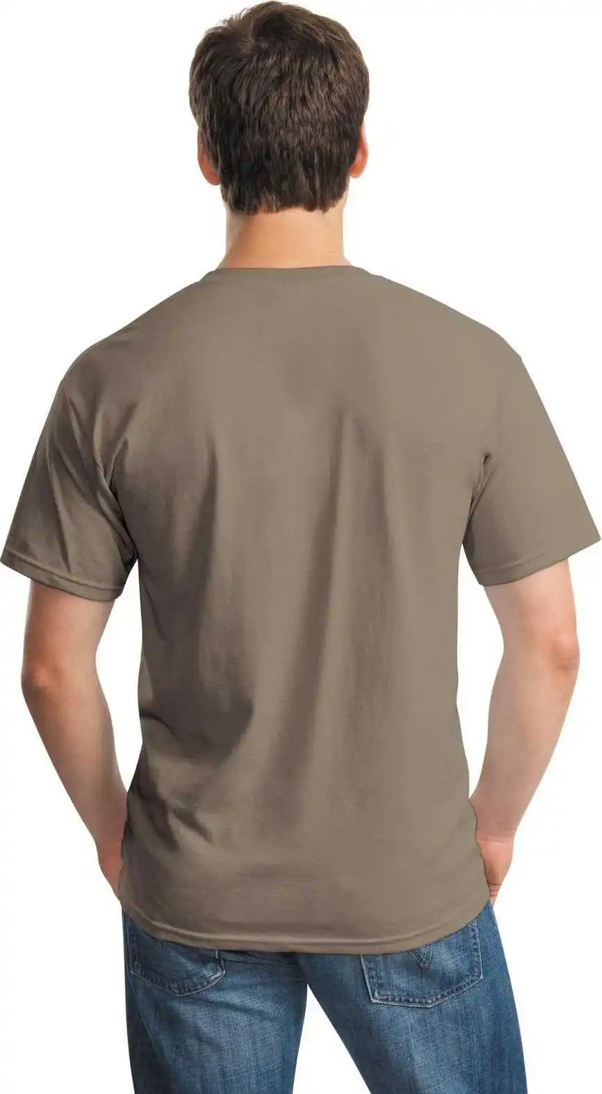Gildan 5000 Heavy Cotton 100% t Shirt Brown Savana