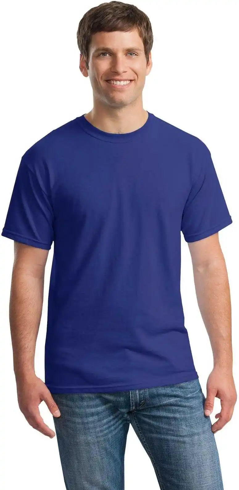 Gildan 5000 Heavy Cotton 100% t Shirt Cobalt