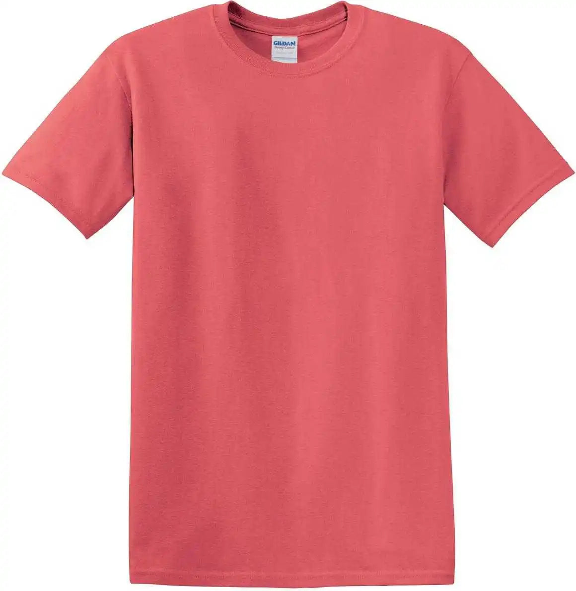 Gildan 5000 Heavy Cotton 100% t Shirt Coral Silk
