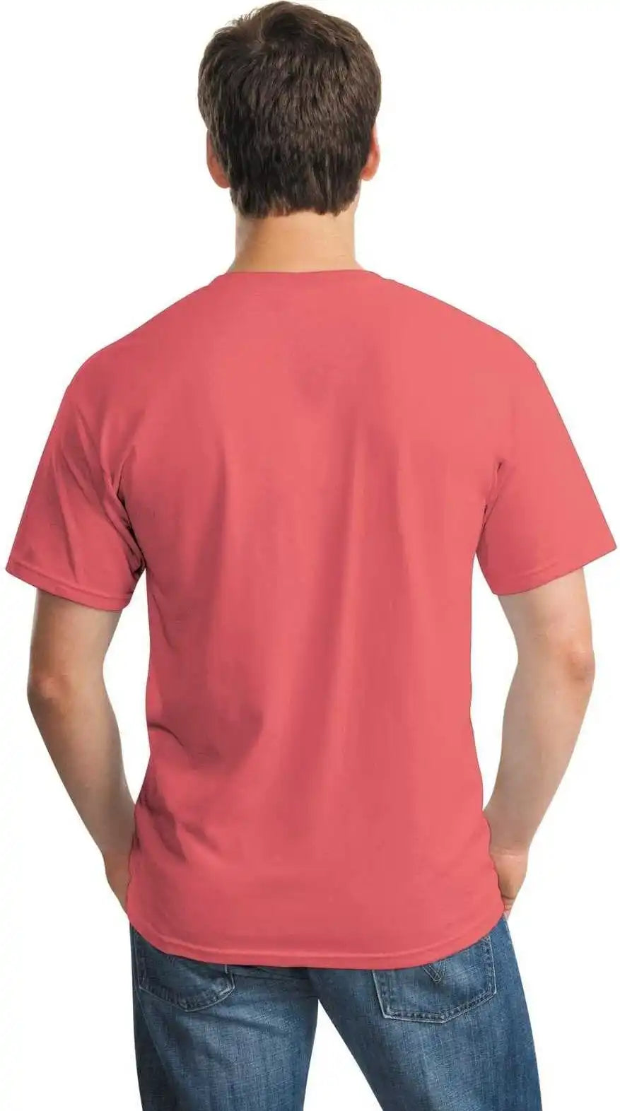 Gildan 5000 Heavy Cotton 100% t Shirt Coral Silk
