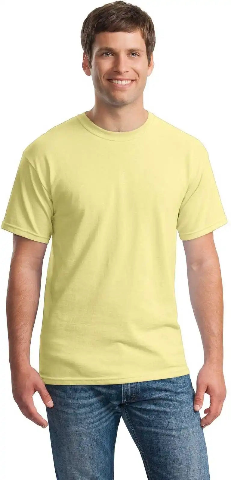 Gildan 5000 Heavy Cotton 100% t Shirt Cornsilk
