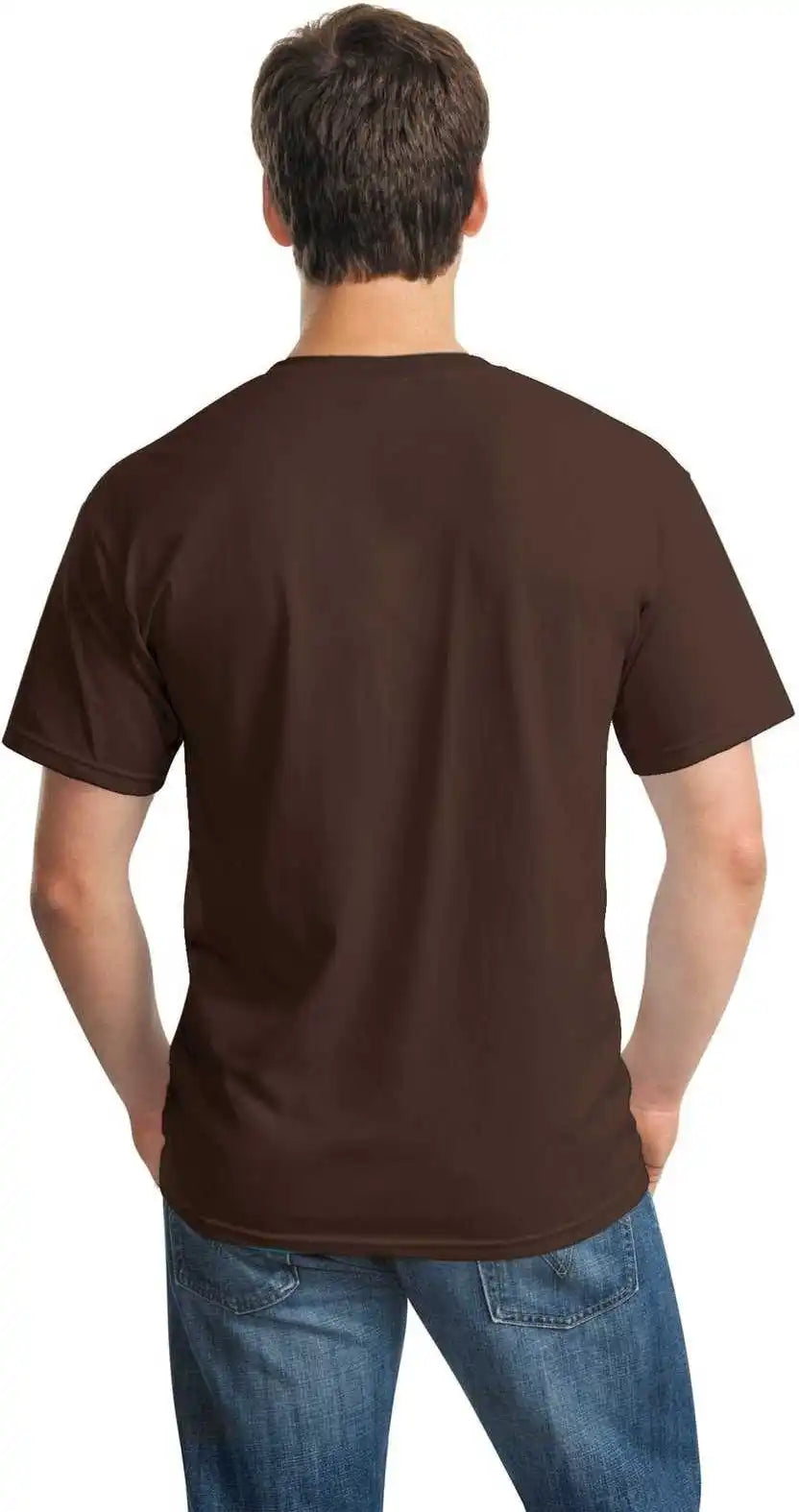 Gildan 5000 Heavy Cotton 100% t Shirt Dark Chocolate