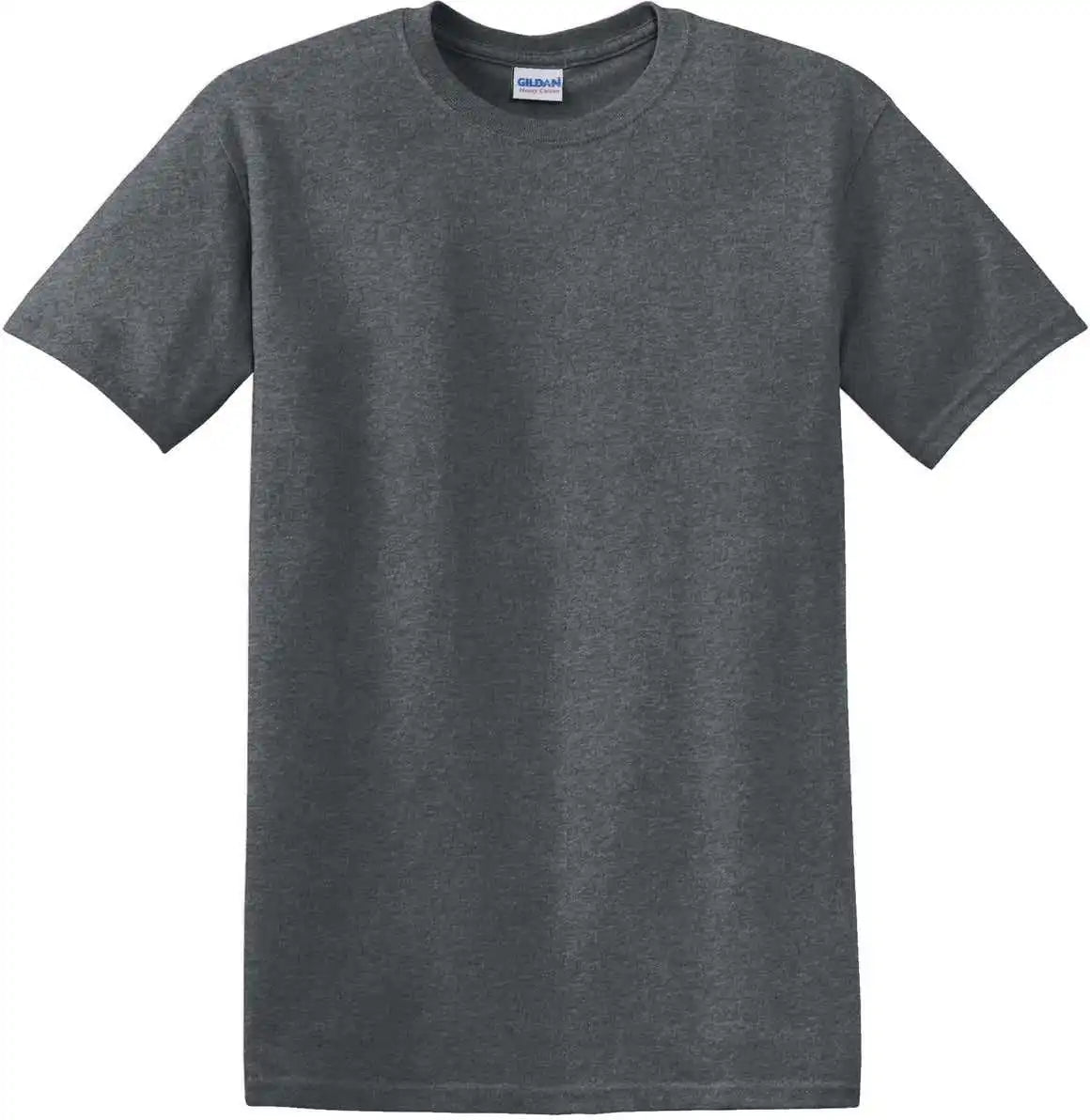 Gildan 5000 Heavy Cotton 100% t Shirt Dark Heather