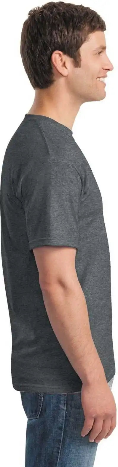 Gildan 5000 Heavy Cotton 100% t Shirt Dark Heather