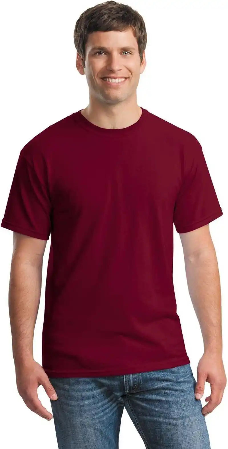 Gildan 5000 Heavy Cotton 100% t Shirt Garnet