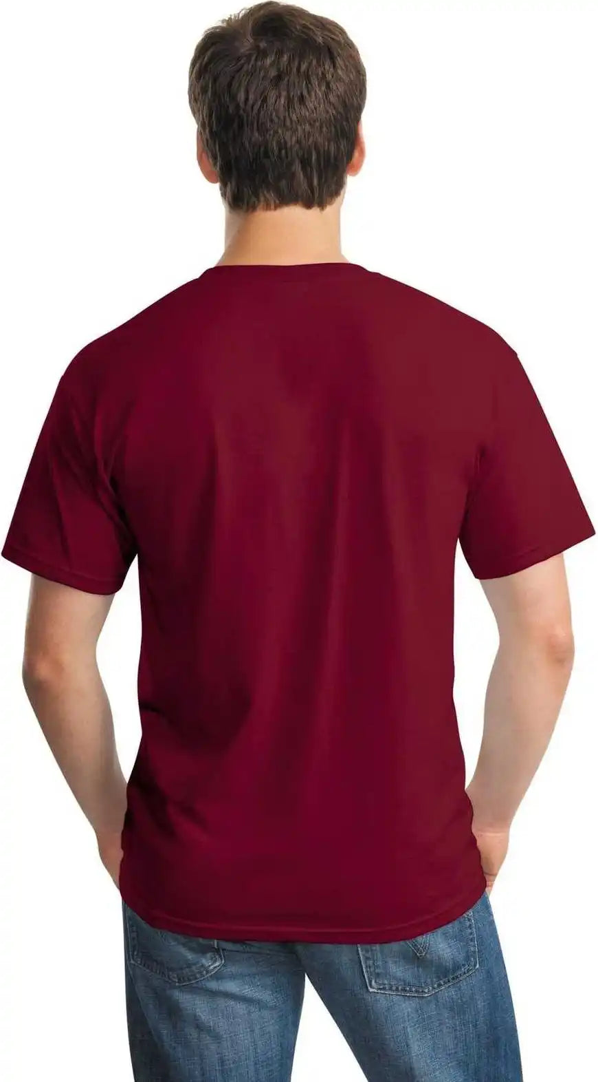 Gildan 5000 Heavy Cotton 100% t Shirt Garnet