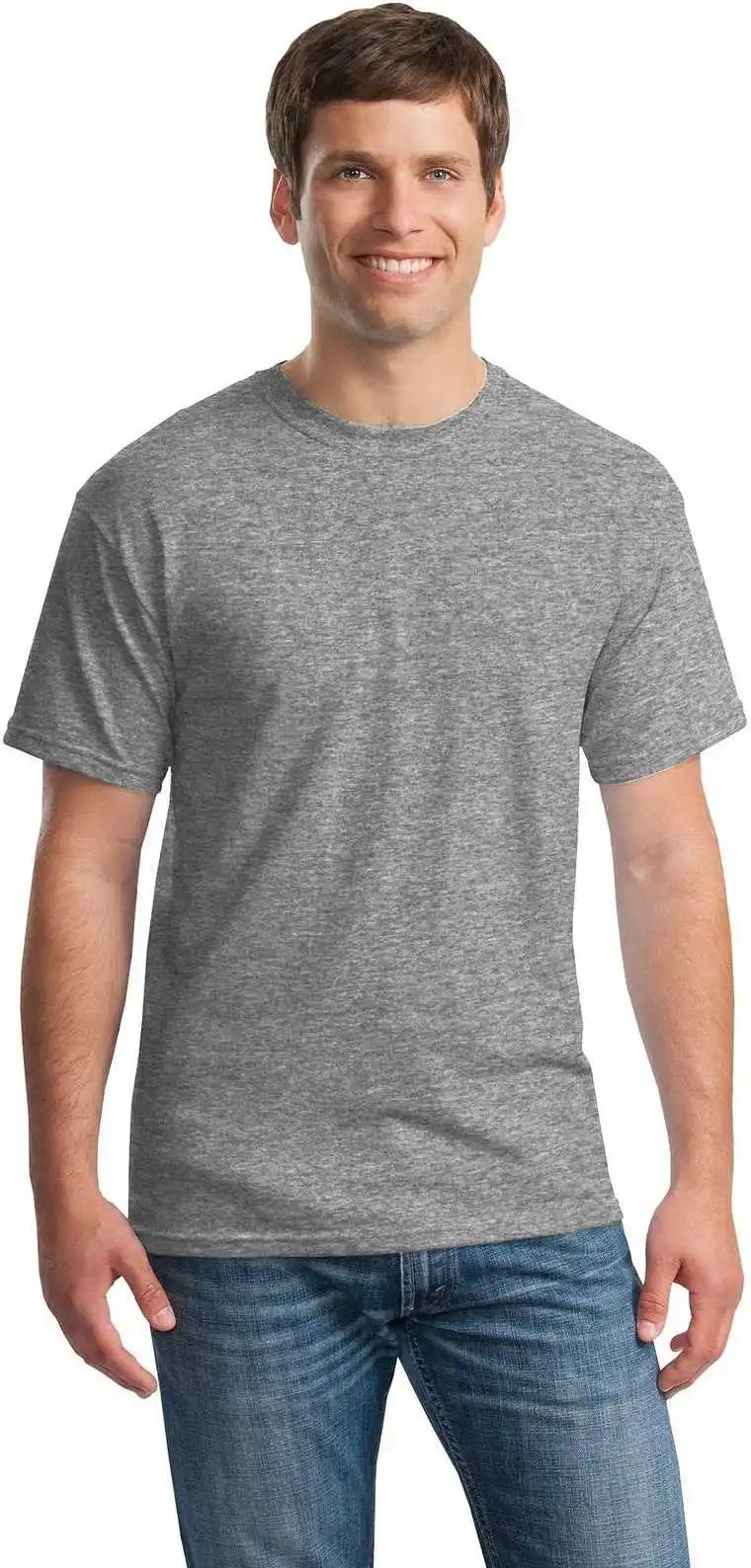 Gildan 5000 Heavy Cotton 100% t Shirt Graphite Heather
