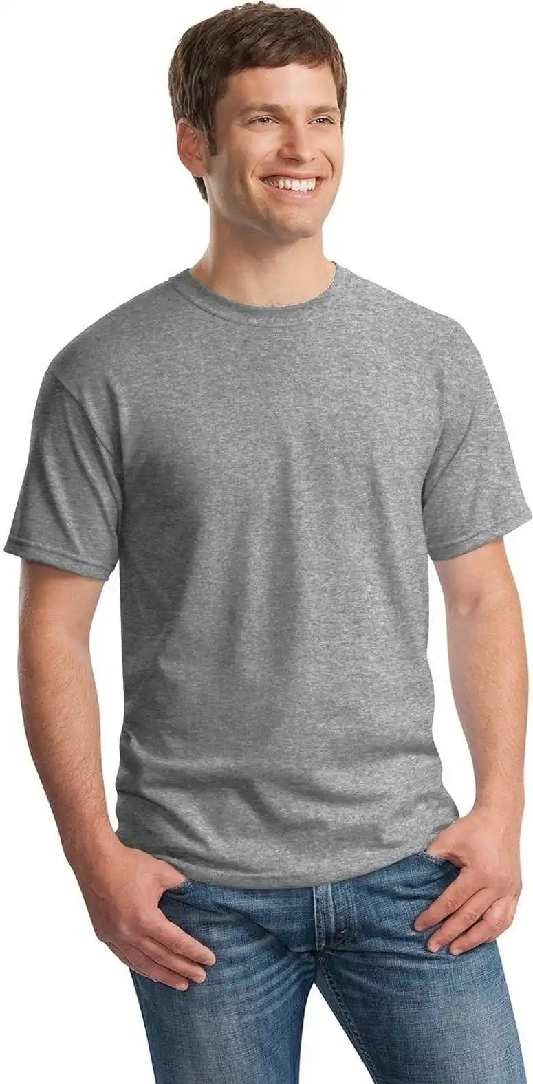 Gildan 5000 Heavy Cotton 100% t Shirt Graphite Heather