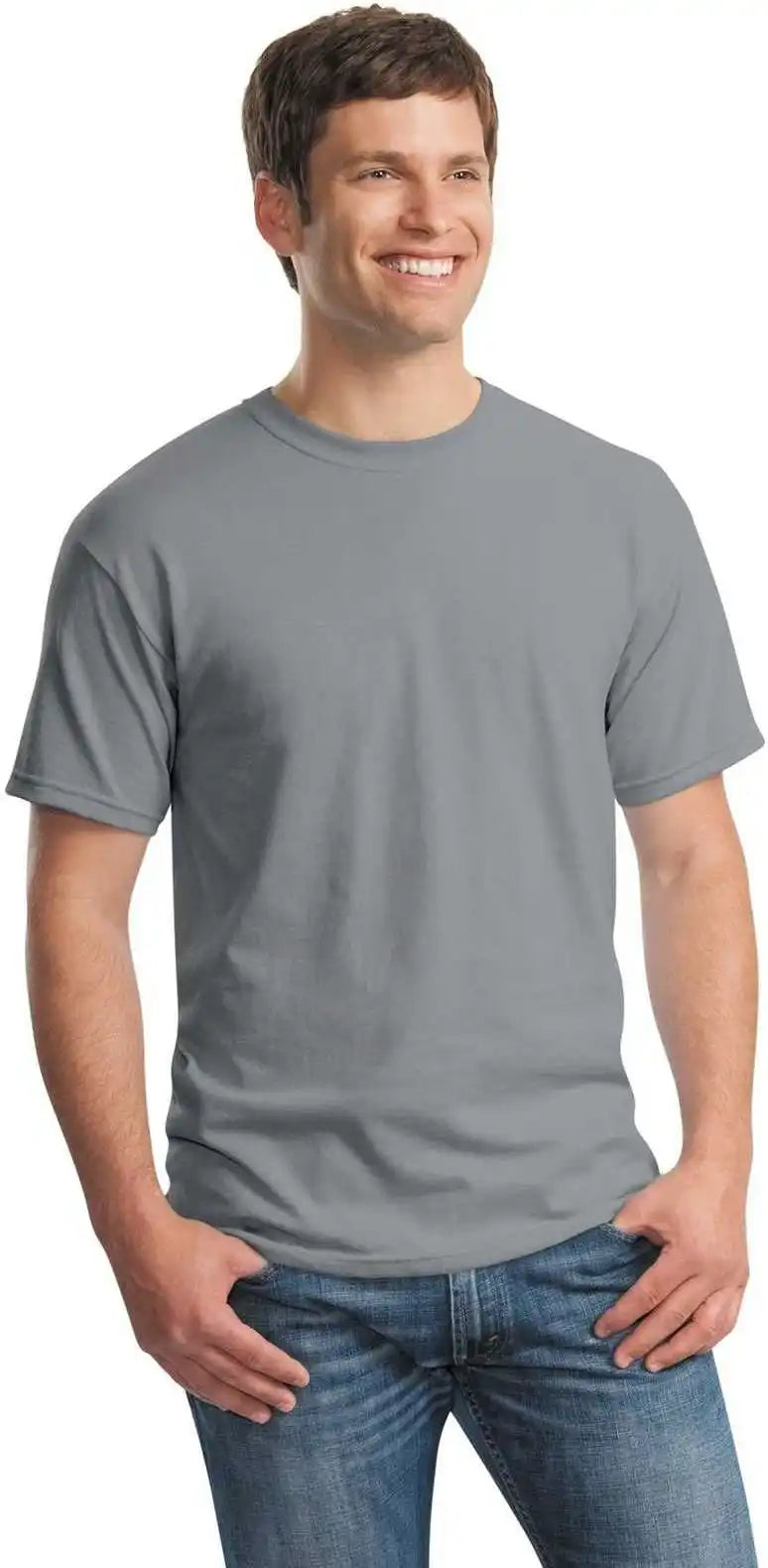 Gildan 5000 Heavy Cotton 100% t Shirt Gravel