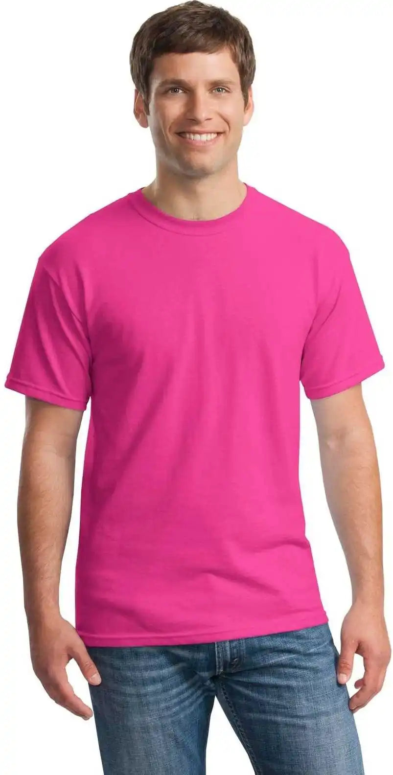 Gildan 5000 Heavy Cotton 100% t Shirt Heliconia