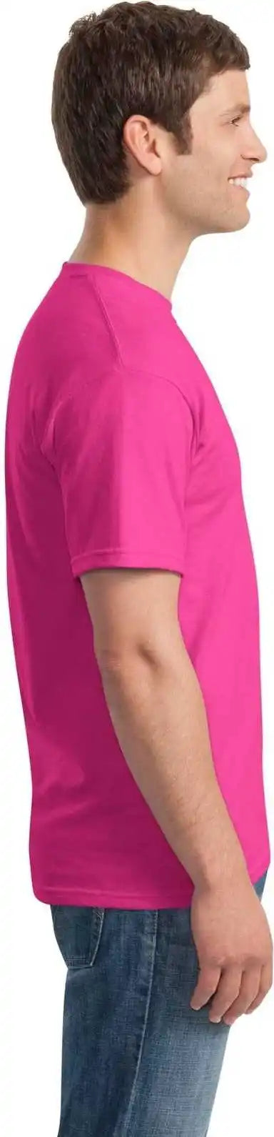 Gildan 5000 Heavy Cotton 100% t Shirt Heliconia