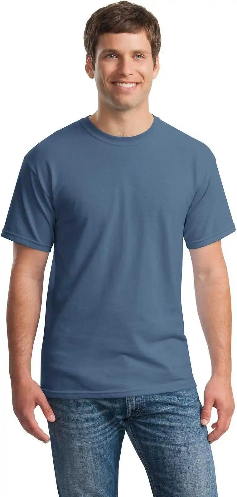 Gildan 5000 Heavy Cotton 100% t Shirt Indigo Blue