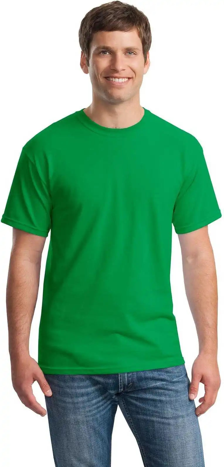 Gildan 5000 Heavy Cotton 100% t Shirt Irish Green