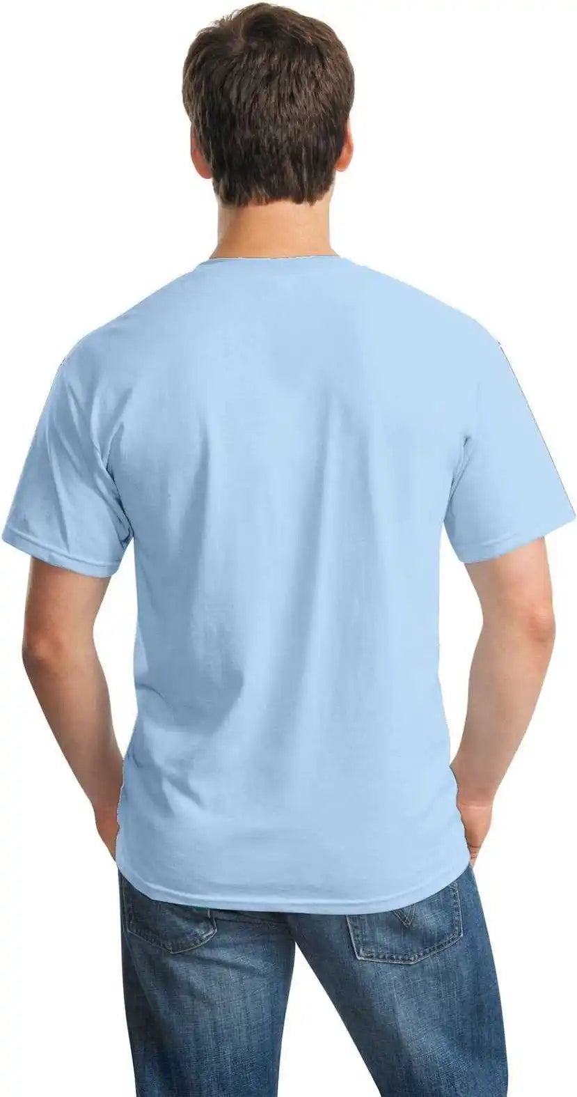 Gildan 5000 Heavy Cotton 100% t Shirt Light Blue