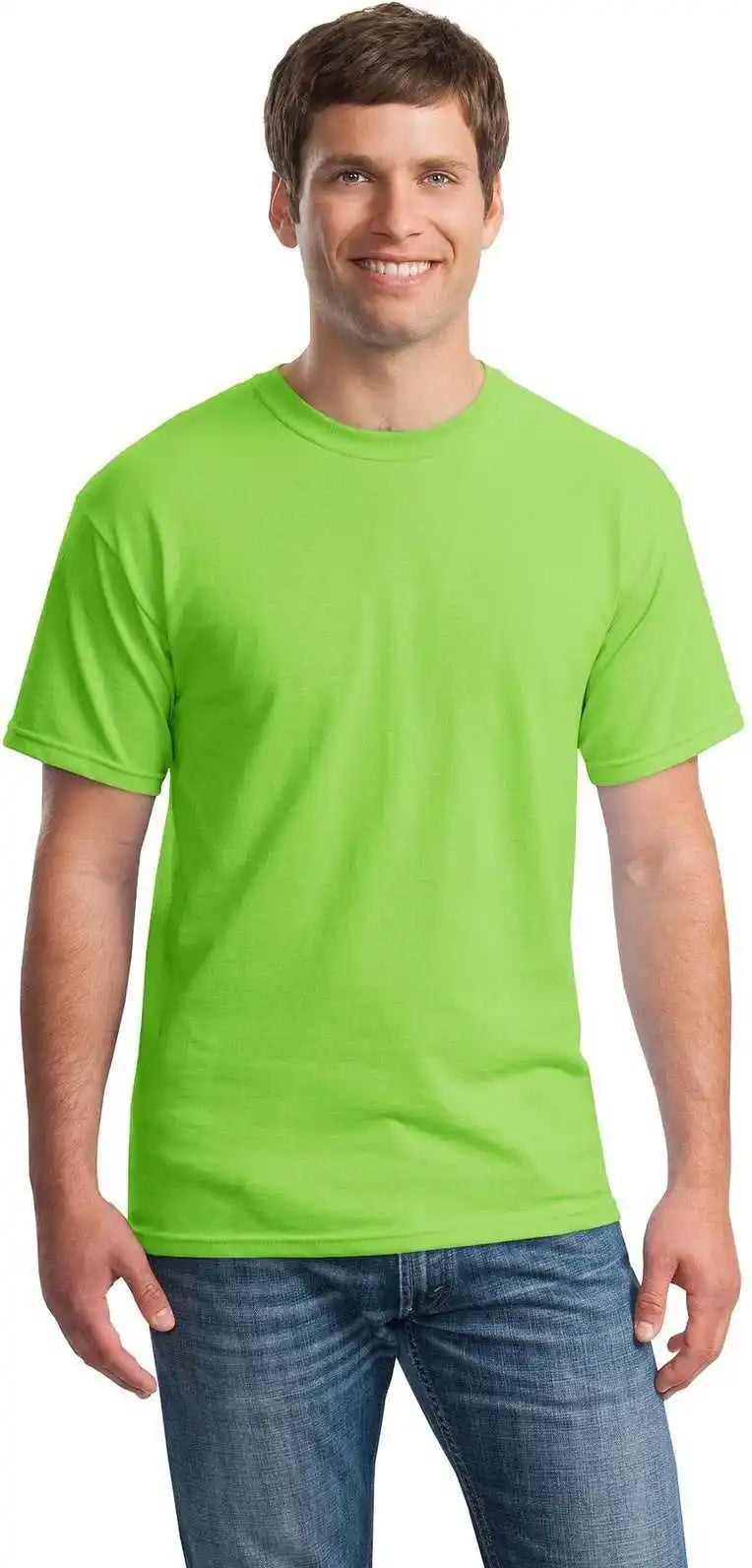 Gildan 5000 Heavy Cotton 100% t Shirt Lime