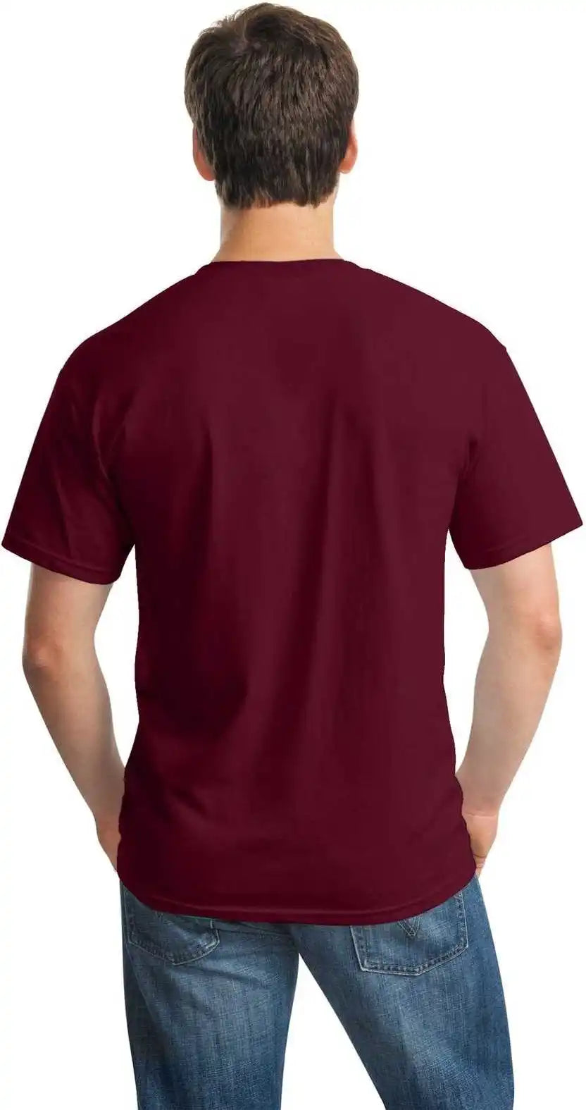 Gildan 5000 Heavy Cotton 100% t Shirt Maroon