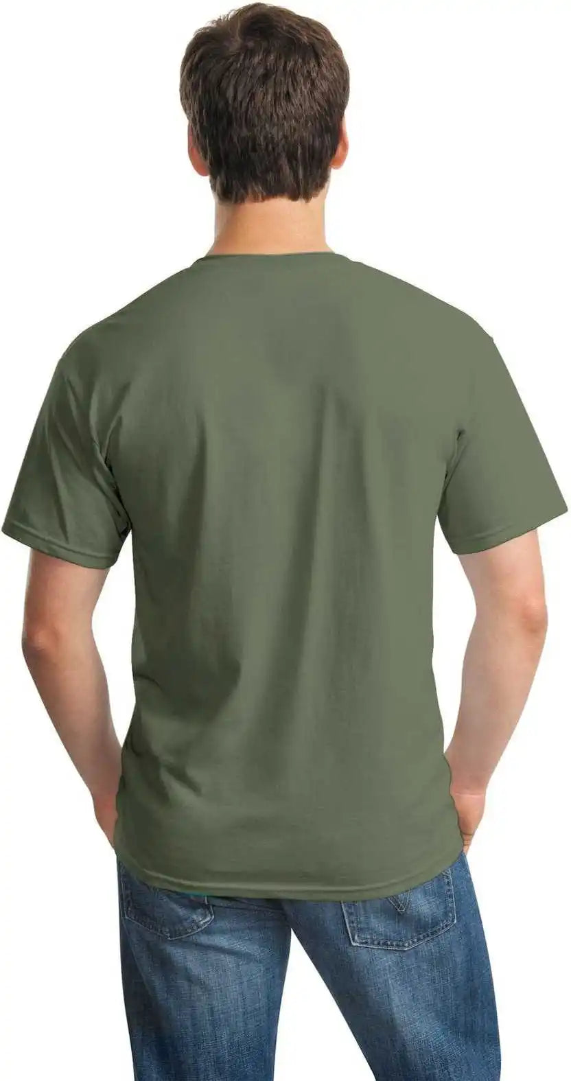 Gildan 5000 Heavy Cotton 100% t Shirt Military Green