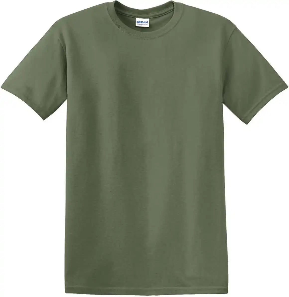 Gildan 5000 Heavy Cotton 100% t Shirt Military Green