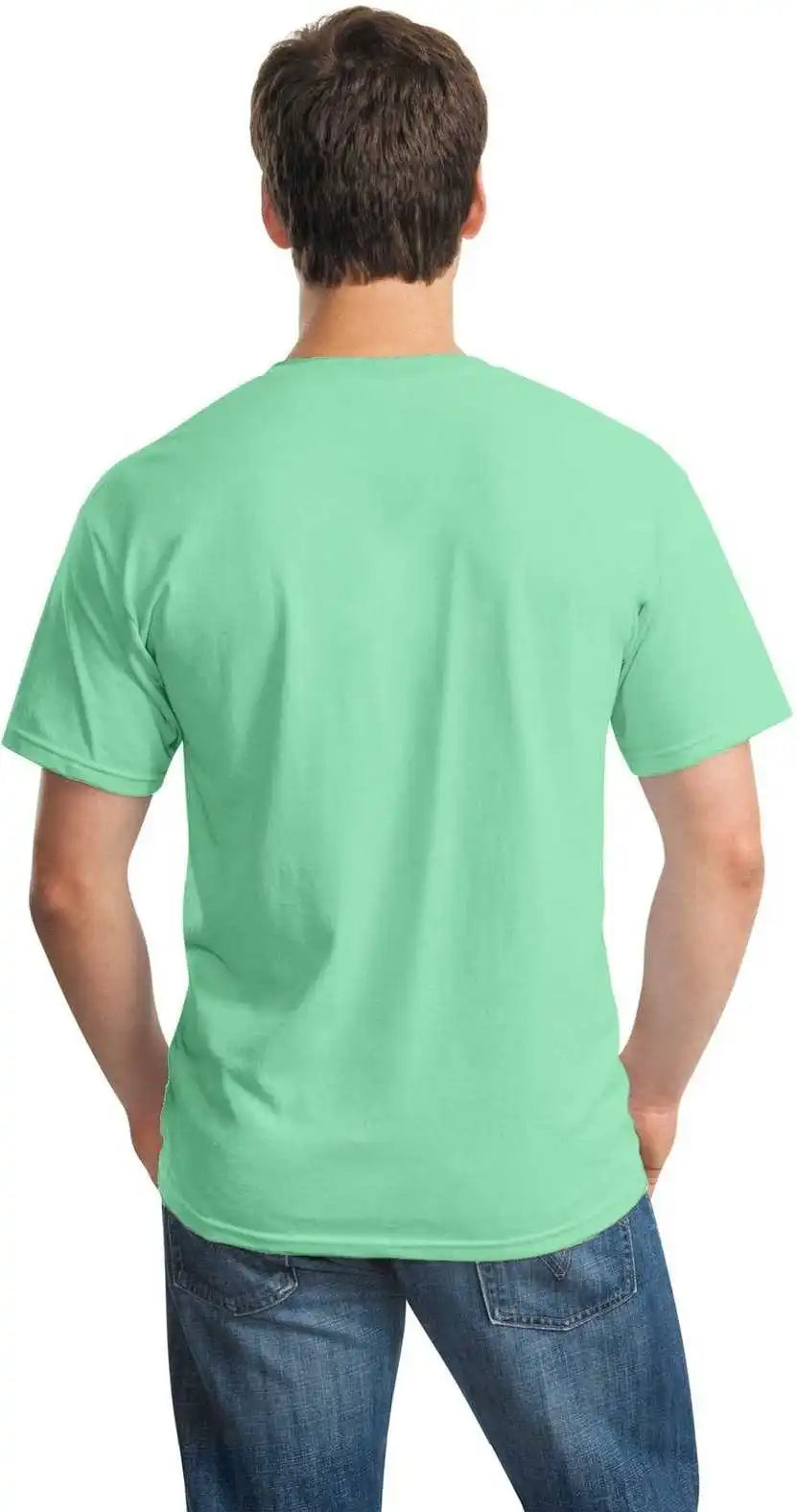 Gildan 5000 Heavy Cotton 100% t Shirt Mint Green