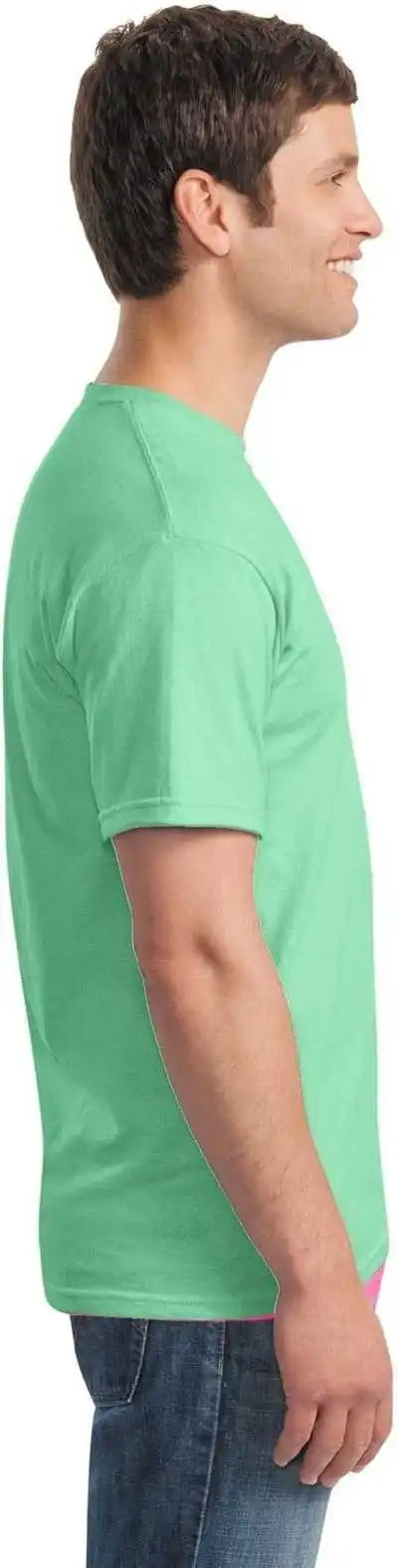 Gildan 5000 Heavy Cotton 100% t Shirt Mint Green
