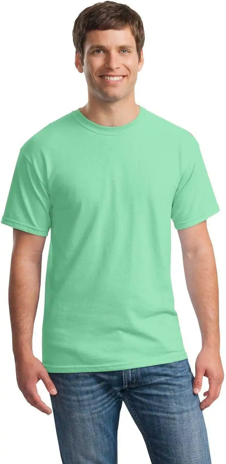 Gildan 5000 Heavy Cotton 100% t Shirt Mint Green