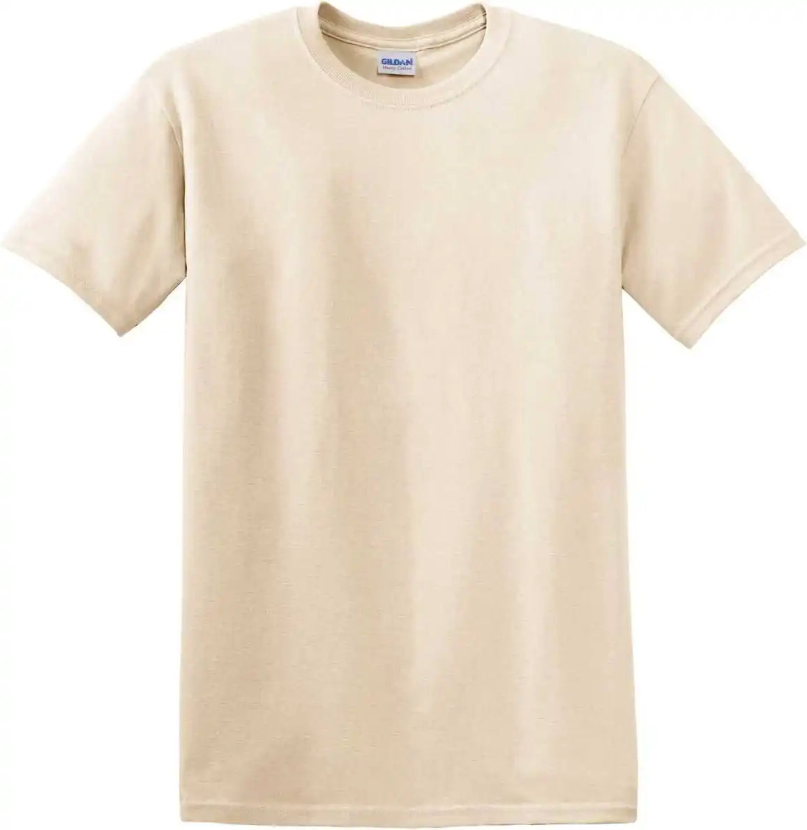 Gildan 5000 Heavy Cotton 100% t Shirt Natural