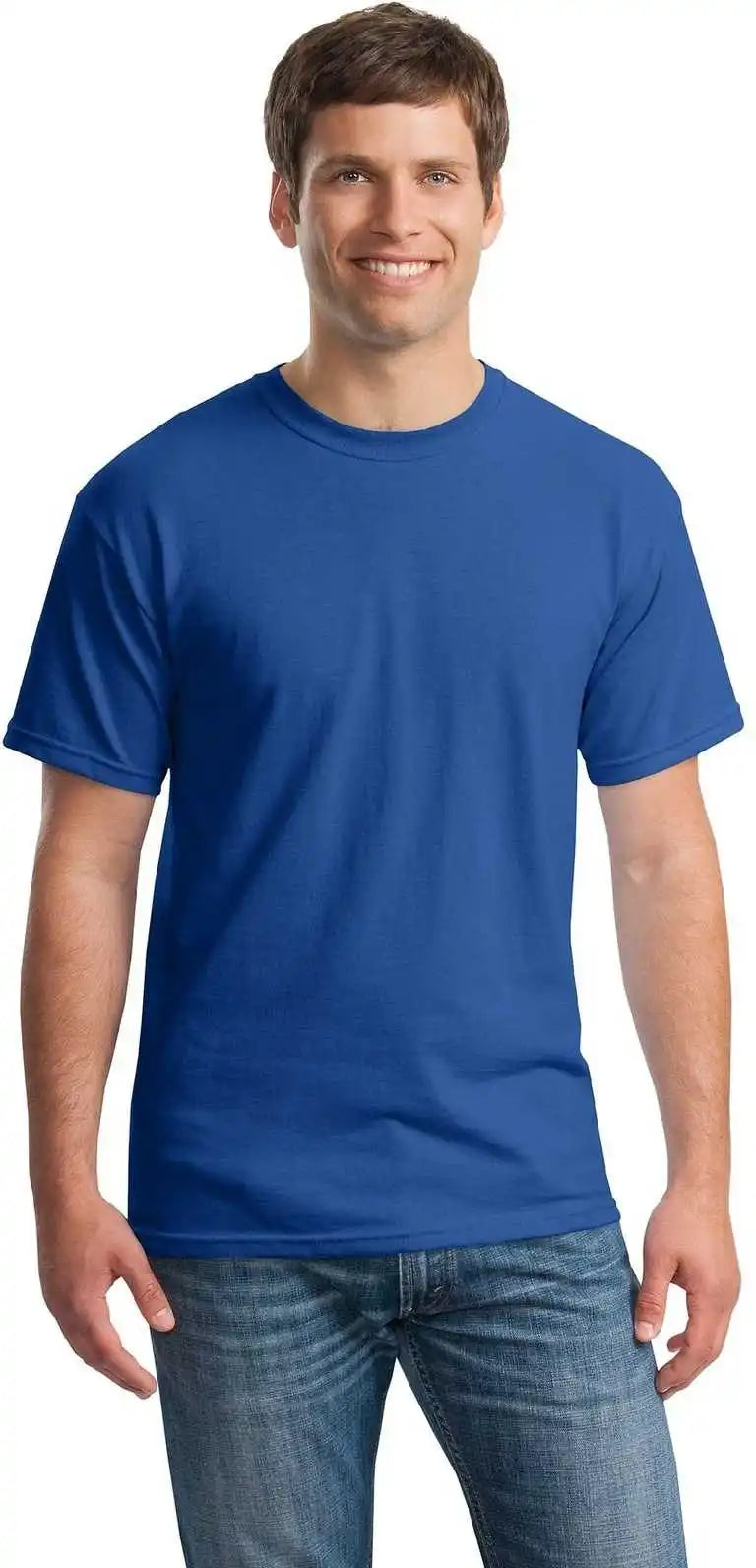 Gildan 5000 Heavy Cotton 100% t Shirt Neon Blue