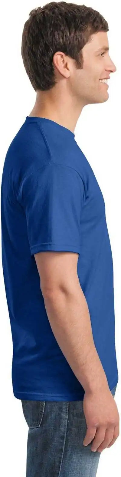 Gildan 5000 Heavy Cotton 100% t Shirt Neon Blue