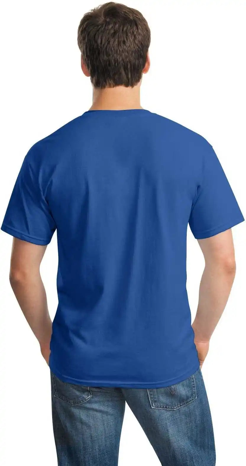 Gildan 5000 Heavy Cotton 100% t Shirt Neon Blue