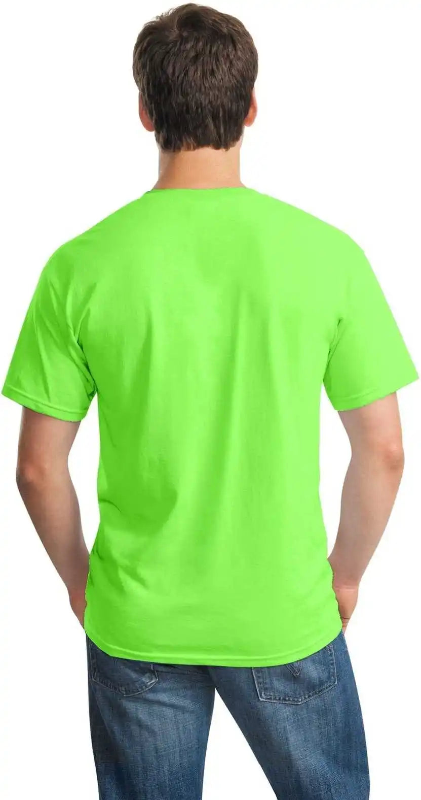 Gildan 5000 Heavy Cotton 100% t Shirt Neon Green