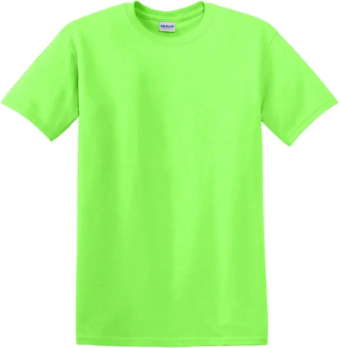 Gildan 5000 Heavy Cotton 100% t Shirt Neon Green