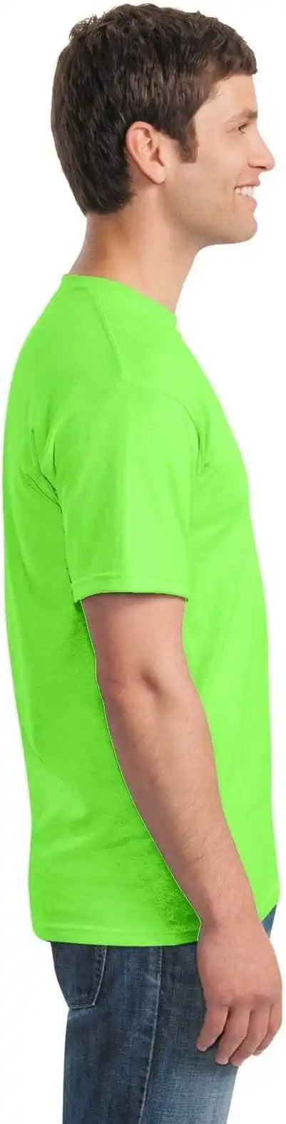 Gildan 5000 Heavy Cotton 100% t Shirt Neon Green