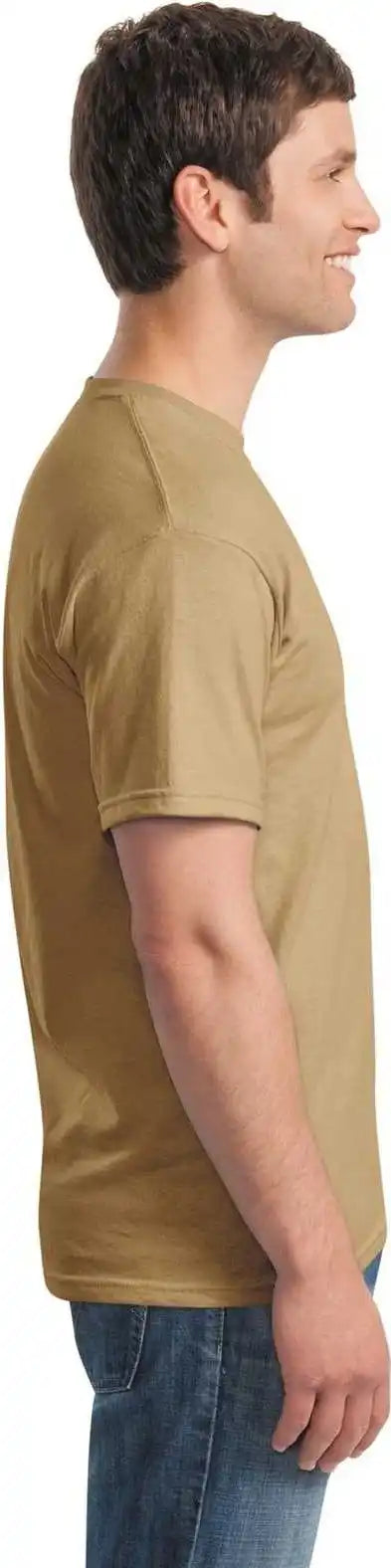 Gildan 5000 Heavy Cotton 100% t Shirt Old Gold