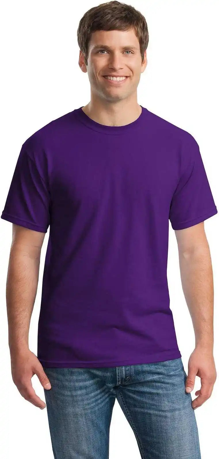 Gildan 5000 Heavy Cotton 100% t Shirt Purple