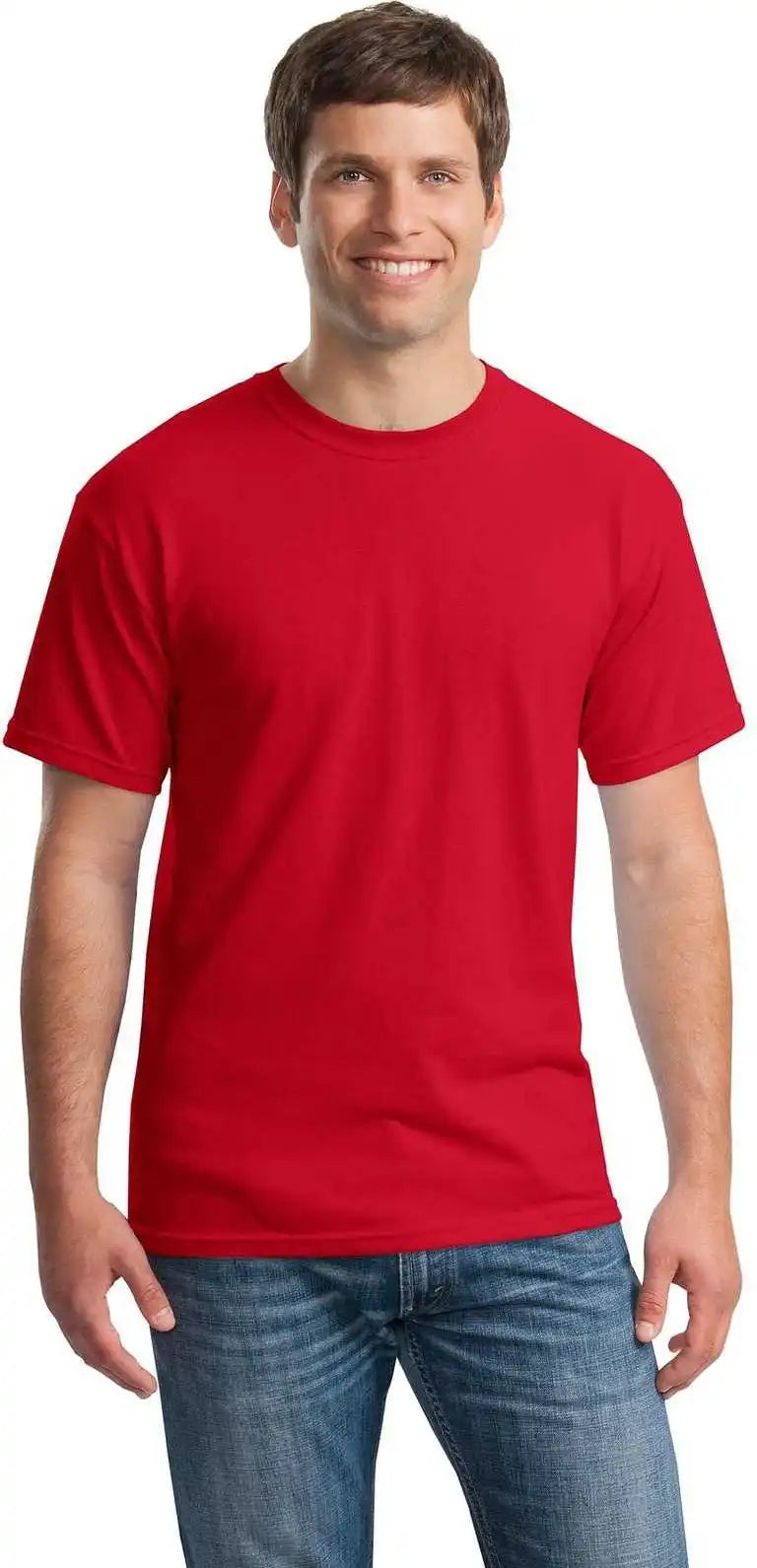 Gildan 5000 Heavy Cotton 100% t Shirt Red