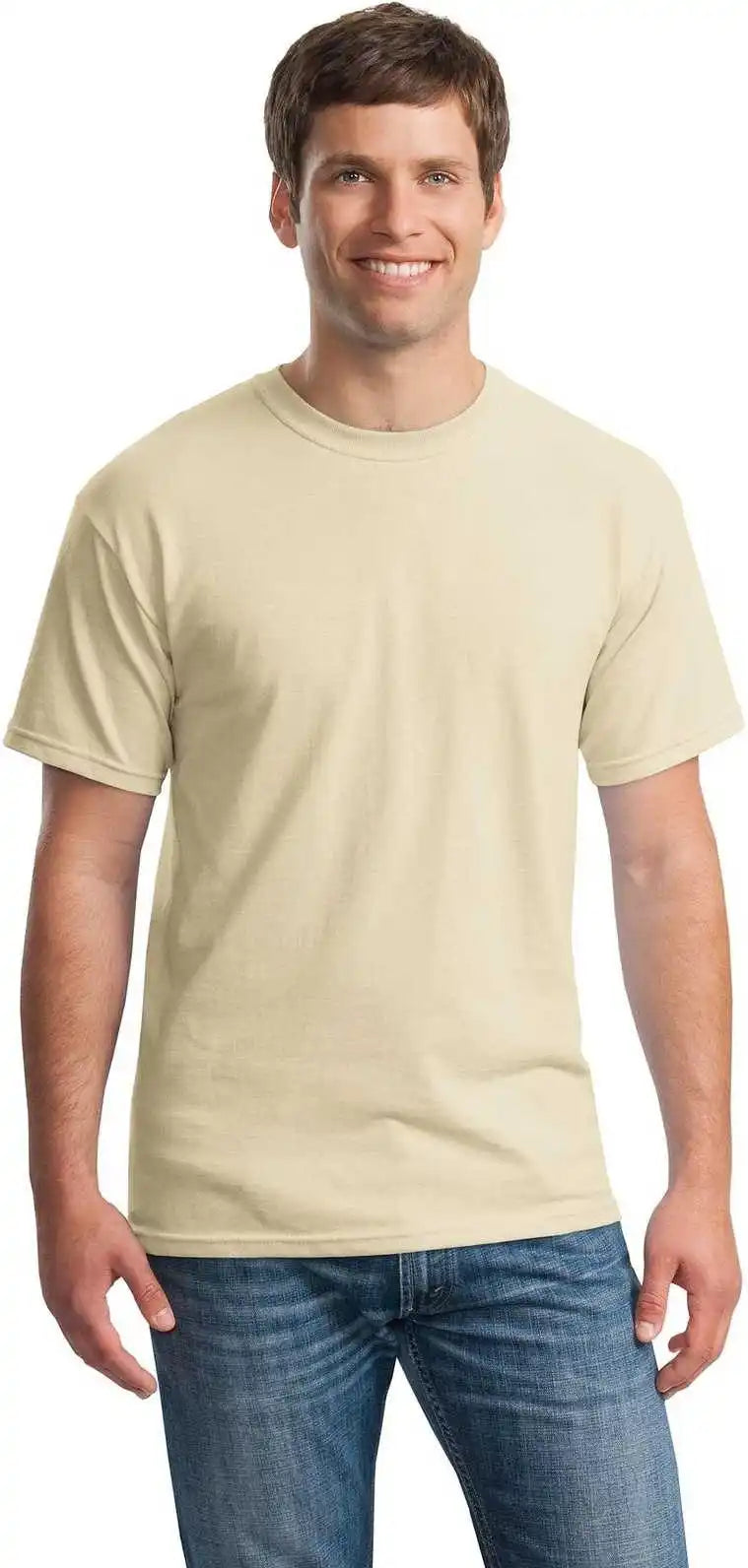 Gildan 5000 Heavy Cotton 100% t Shirt Sand