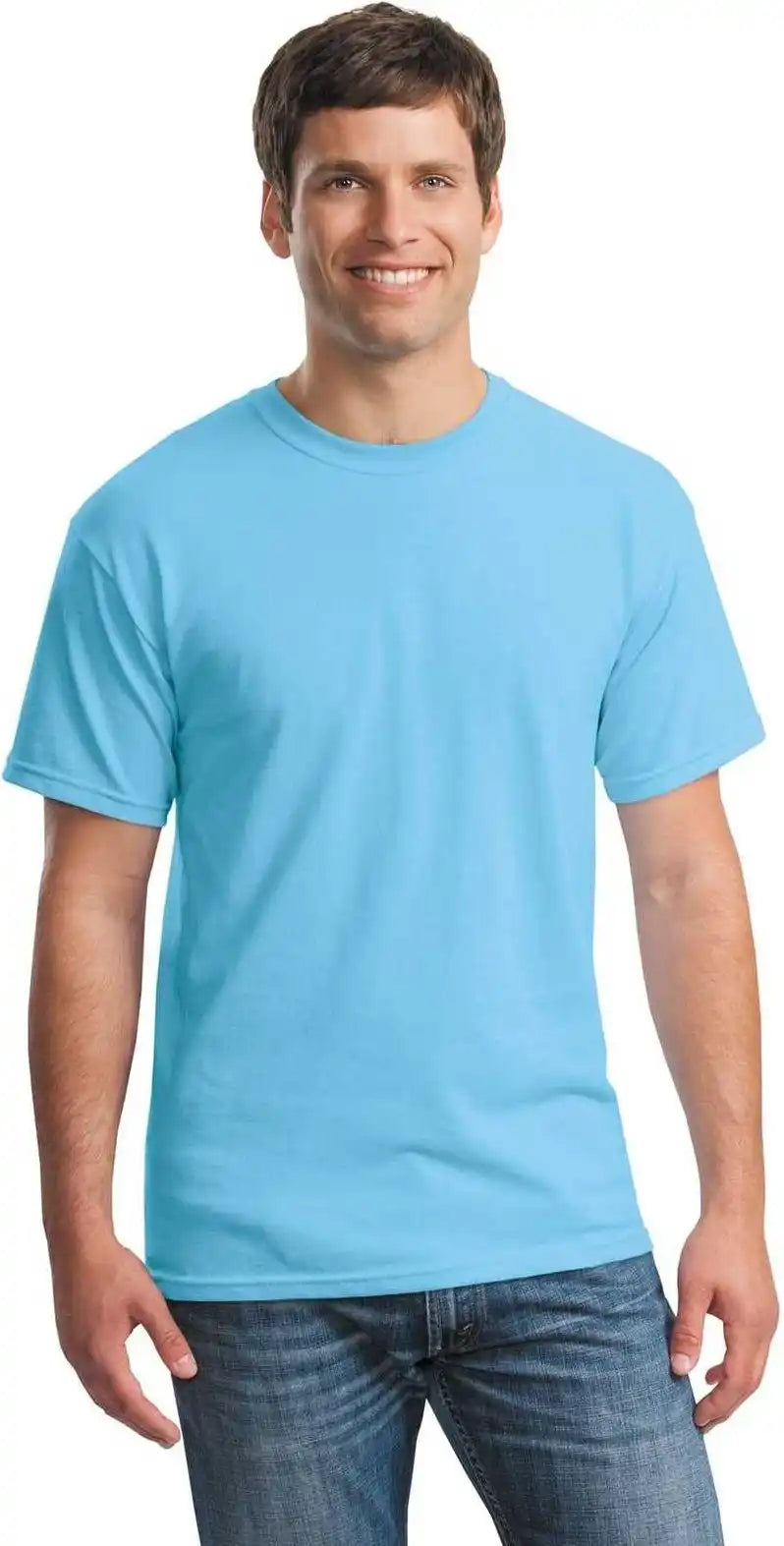 Gildan 5000 Heavy Cotton 100% t Shirt Sky