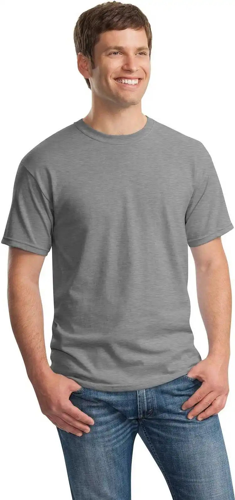 Gildan 5000 Heavy Cotton 100% t Shirt Sport Gray