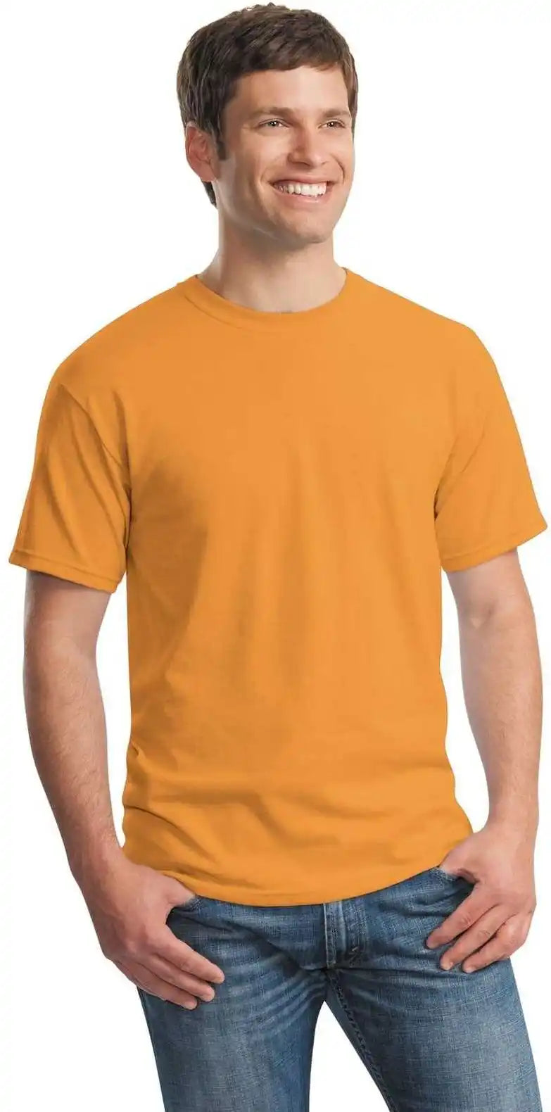Gildan 5000 Heavy Cotton 100% t Shirt Tennessee Orange