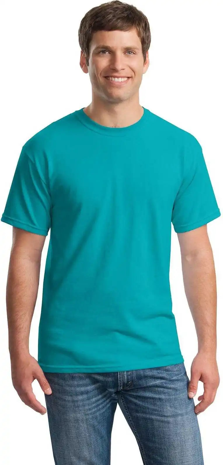 Gildan 5000 Heavy Cotton 100% t Shirt Tropical Blue